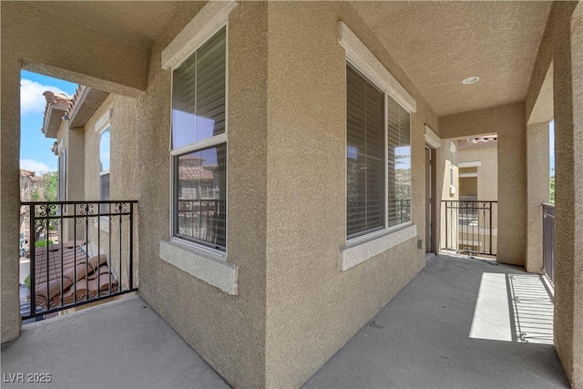 view of balcony