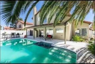 6736 Quinella Dr, Las Vegas, NV 89103 - view of swimming pool featuring a patio, fence, and a fenced in pool