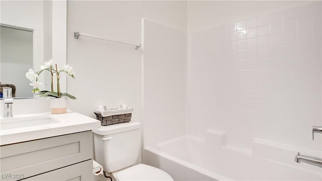 1157 Blossom Point St, Las Vegas, NV 89135 - bathroom featuring toilet, shower / bath combination, and vanity