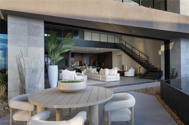 12 Chisel Crest Ct, Henderson, NV 89012 - interior space featuring outdoor lounge area, outdoor dining area, and stairs