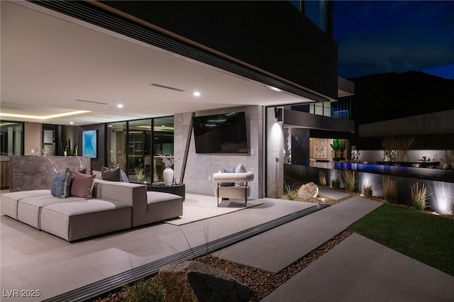 12 Chisel Crest Ct, Henderson, NV 89012 - view of patio / terrace featuring an outdoor hangout area
