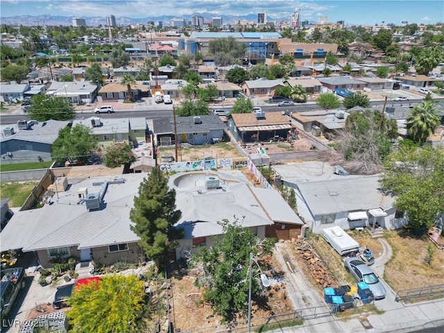 aerial view featuring a residential view