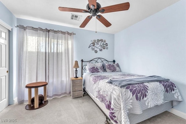 10113 Walhalla Plateau Ct, Las Vegas, NV 89148 - carpeted bedroom with baseboards and a ceiling fan