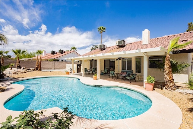 1528 Tonada Way, Las Vegas, NV 89117 - view of swimming pool featuring a patio area and central AC