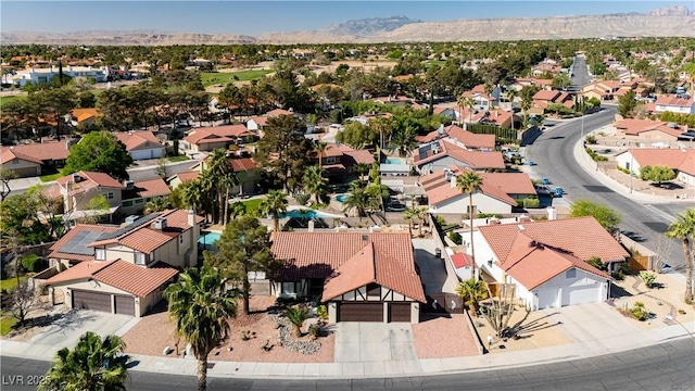 1528 Tonada Way, Las Vegas, NV 89117 - aerial perspective of suburban area featuring a mountainous background