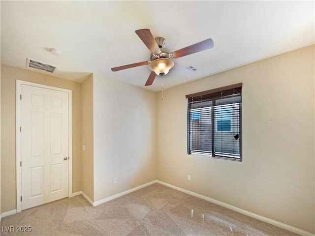 10331 Northern Hills Ave, Las Vegas, NV 89166 - carpeted empty room featuring visible vents, baseboards, and a ceiling fan