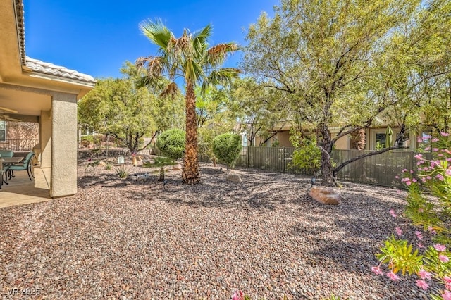 10314 Premia Pl, Las Vegas, NV 89135 - view of yard featuring fence and a patio area