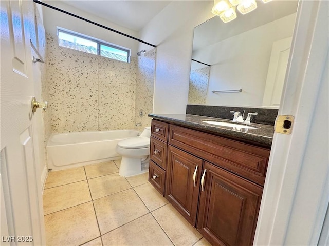 3919 Lilac Haze St, Las Vegas, NV 89147 - full bath featuring toilet, tile patterned floors, vanity, and tub / shower combination