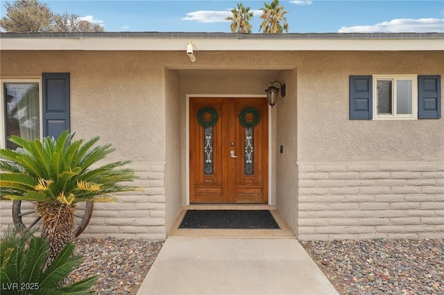 3155 Duneville St, Las Vegas, NV 89146 - view of exterior entry with stucco siding