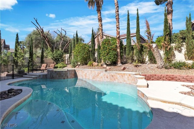 1717 Double Arch Ct, Las Vegas, NV 89128 - view of pool with a fenced backyard