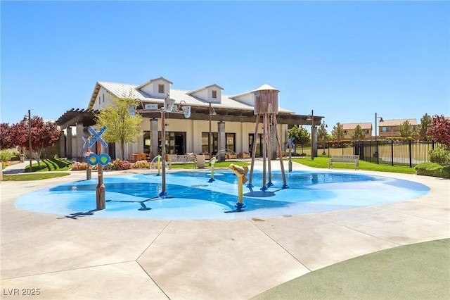 8724 Scalpay St, Las Vegas, NV 89166 - view of swimming pool featuring a patio area