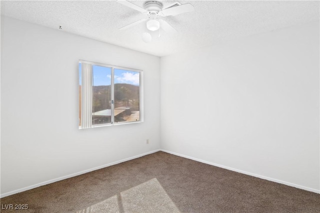 2191 Bay Club Dr Unit 204, Laughlin, NV 89029 - carpeted spare room with a textured ceiling, baseboards, and a ceiling fan