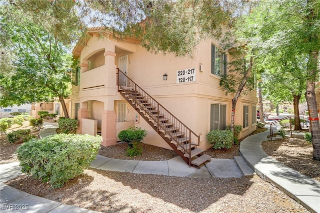 view of property with stairs