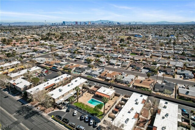 5939 Vegas Dr, Las Vegas, NV 89108 - aerial view featuring a mountain view