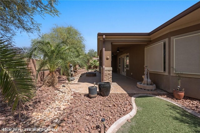 653 Paloma Cir, Mesquite, NV 89027 - view of yard with a patio