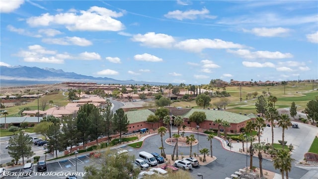 653 Paloma Cir, Mesquite, NV 89027 - drone / aerial view featuring view of golf course and a mountain view