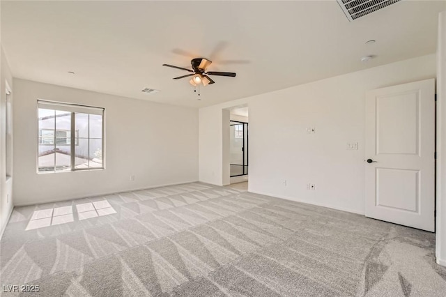 632 Cadence Vista Dr, Henderson, NV 89011 - unfurnished room with light colored carpet, ceiling fan, and baseboards