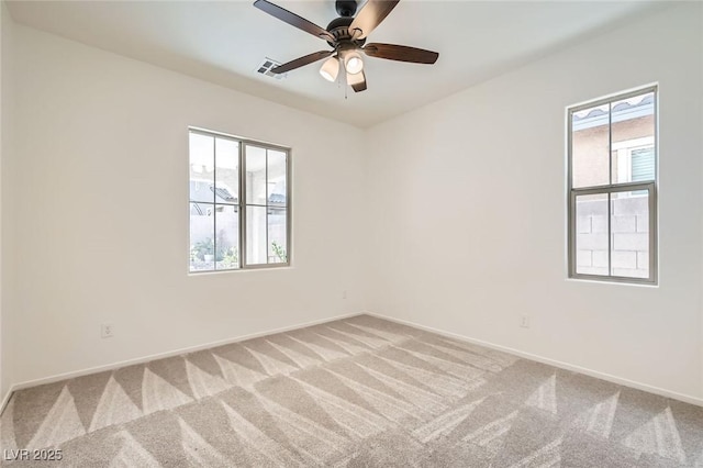 632 Cadence Vista Dr, Henderson, NV 89011 - unfurnished room featuring light colored carpet, baseboards, and a ceiling fan