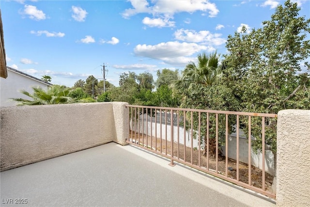 view of balcony