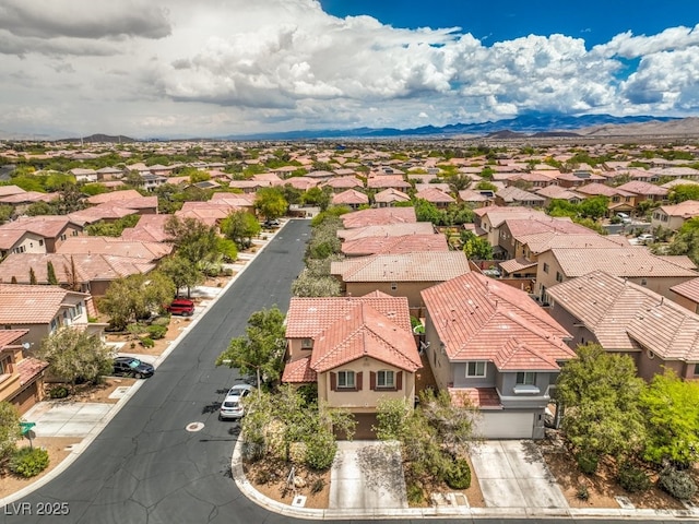 10294 Running Falls St, Las Vegas, NV 89178 - aerial perspective of suburban area featuring mountains