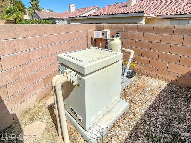 8940 Emery Lake St, Las Vegas, NV 89123 - exterior view of a power unit and a tiled roof