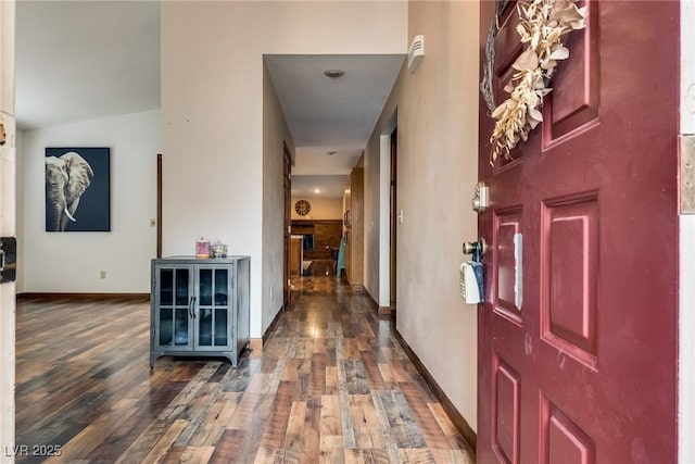 5242 Dickens Dr, Las Vegas, NV 89119 - entrance foyer with wood-type flooring and baseboards
