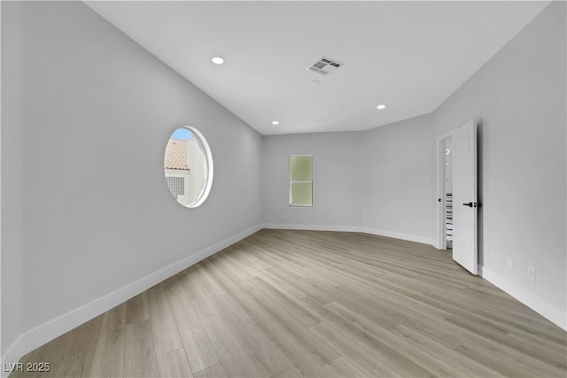 2589 Sun Reef Rd, Las Vegas, NV 89128 - unfurnished room with light wood-style flooring and recessed lighting
