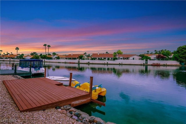 2589 Sun Reef Rd, Las Vegas, NV 89128 - dock featuring a residential view and a water view