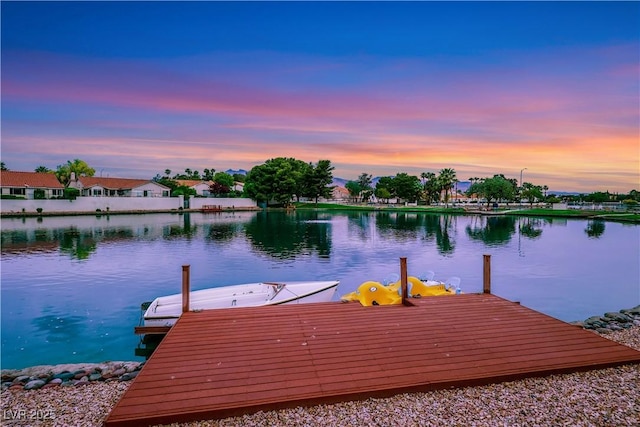 2589 Sun Reef Rd, Las Vegas, NV 89128 - dock area featuring a water view