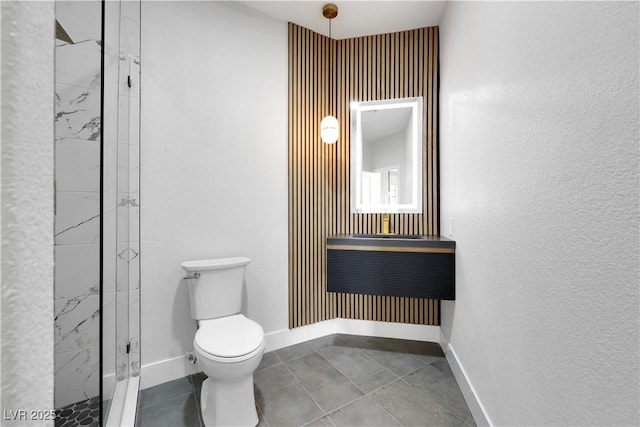 2589 Sun Reef Rd, Las Vegas, NV 89128 - full bath with a marble finish shower, vanity, and tile patterned floors