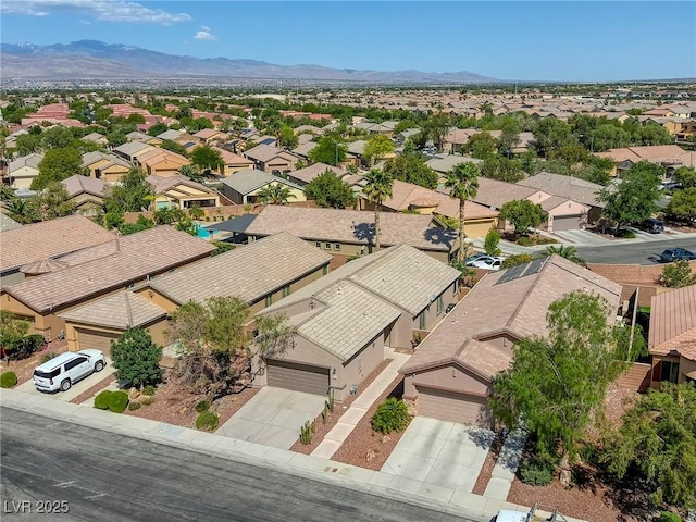 4124 Gliding Gulls Ave, North Las Vegas, NV 89084 - aerial view of residential area with a mountain backdrop