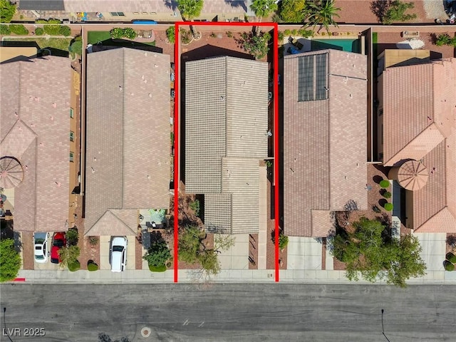 4124 Gliding Gulls Ave, North Las Vegas, NV 89084 - aerial view of property's location with property boundaries highlighted