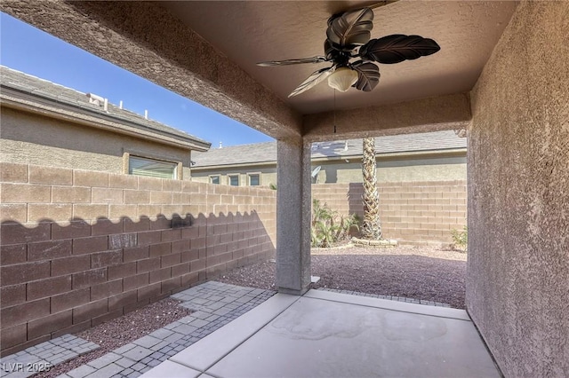 4124 Gliding Gulls Ave, North Las Vegas, NV 89084 - view of patio with ceiling fan