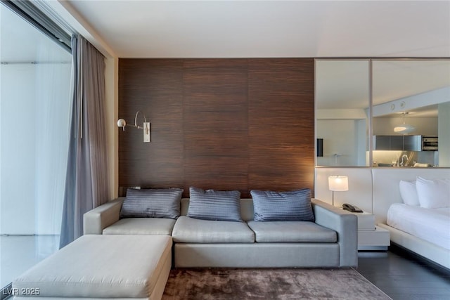 4381 W Flamingo Rd Unit 3818, Las Vegas, NV 89103 - living room with wood finished floors