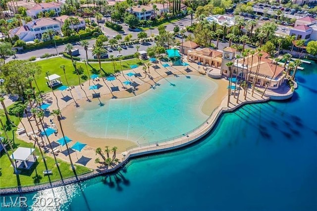 8404 Shore Breeze Dr, Las Vegas, NV 89128 - bird's eye view featuring a water view