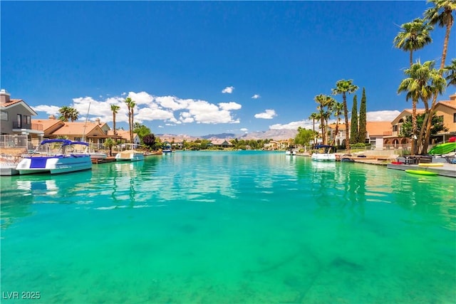 8404 Shore Breeze Dr, Las Vegas, NV 89128 - view of pool with a mountain view