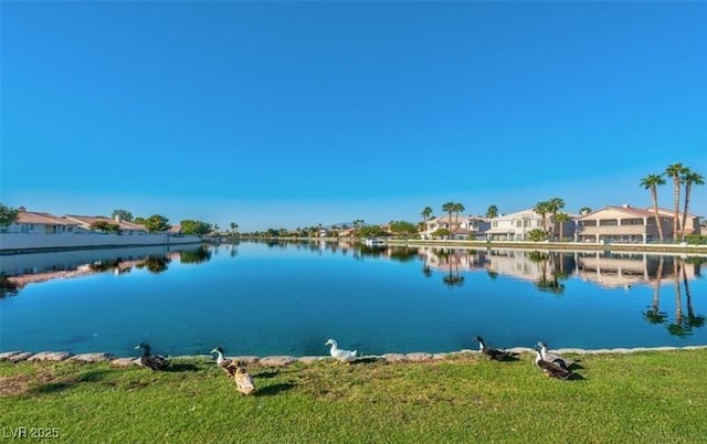 8404 Shore Breeze Dr, Las Vegas, NV 89128 - water view with nearby suburban area