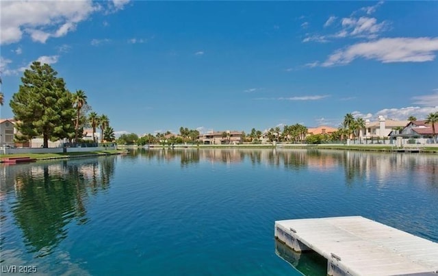 8404 Shore Breeze Dr, Las Vegas, NV 89128 - view of dock with a water view and a residential view
