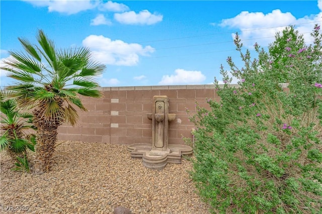 exterior details with fence