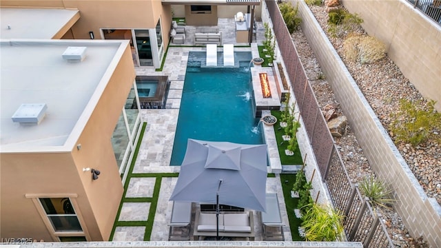 819 Bolide St, Las Vegas, NV 89138 - bird's eye view of a pool