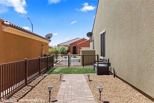 view of patio with fence
