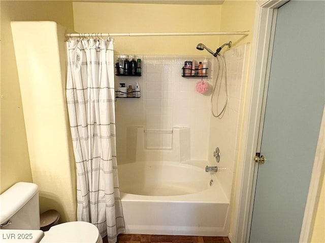 5024 Starfinder Ave, Las Vegas, NV 89108 - full bath with toilet and shower / tub combo with curtain