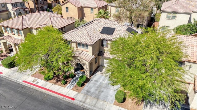 birds eye view of property featuring a residential view