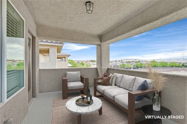 2486 Dragon Fire Ln, Henderson, NV 89052 - balcony featuring an outdoor living space