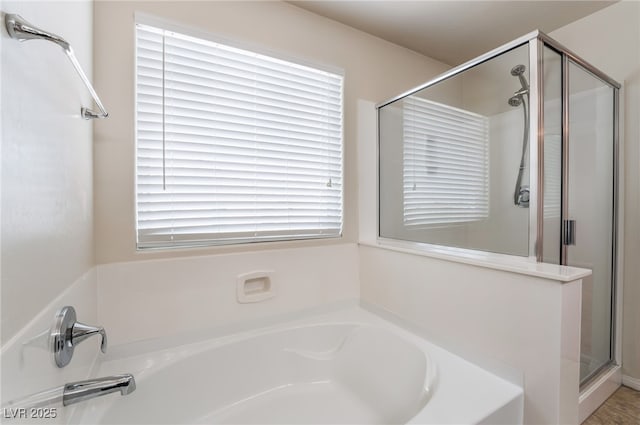 6412 Dimatteo St, Las Vegas, NV 89148 - full bathroom featuring a bath and a shower stall