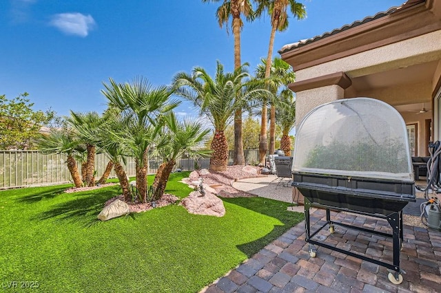 10408 Mezzanino Ct, Las Vegas, NV 89135 - view of yard with a patio and a fenced backyard