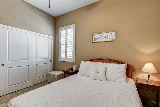 2425 Amatrice St, Henderson, NV 89044 - bedroom featuring a closet and carpet floors