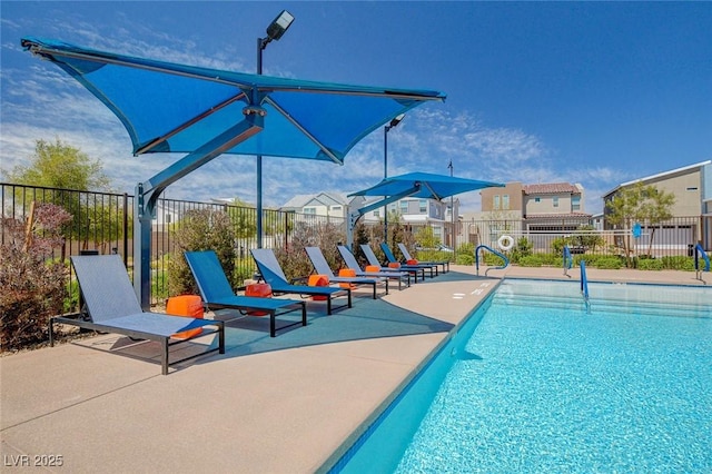 2425 Amatrice St, Henderson, NV 89044 - community pool featuring a patio and fence