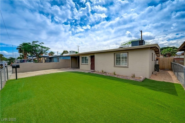 back of property featuring a patio area