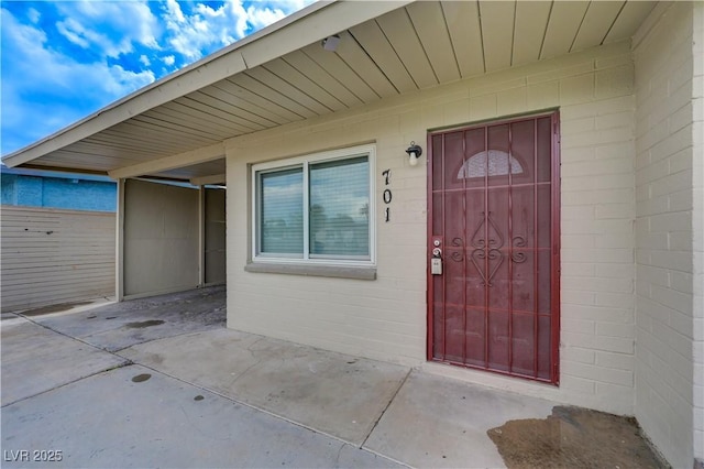 view of entrance to property